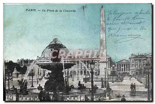 Cartes postales Paris la Place de la Concorde