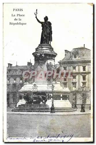 Cartes postales Paris La Place de la Republique