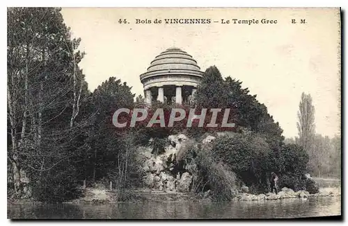 Ansichtskarte AK Bois de Vincennes Le Temple Grec
