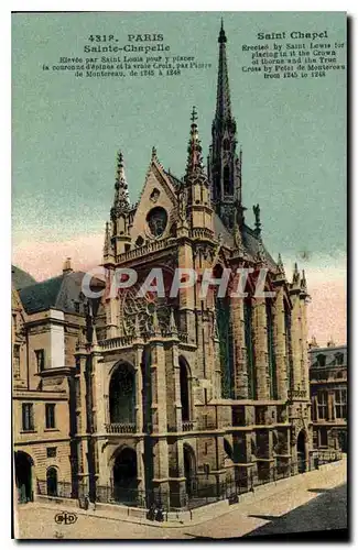 Ansichtskarte AK Paris Sainte Chapelle Elevee par Saint Louis