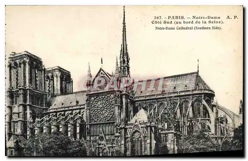 Ansichtskarte AK Paris Notre Dame Cote Sud au bord de la Seine