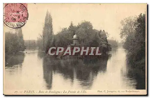 Cartes postales Paris Bois de Boulogne La Pointe de l'Ile