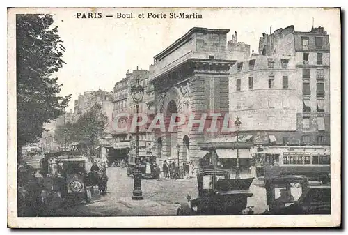 Ansichtskarte AK Paris Boul et Porte St Martin