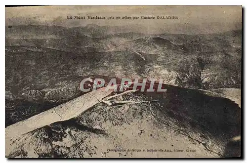 Ansichtskarte AK Le Mont Ventoux pris en avion par Gustave Daladier Aviation