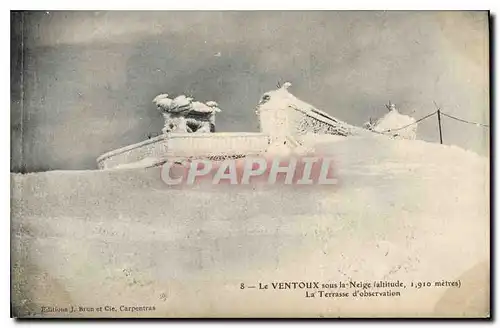 Cartes postales Le Ventoux sous la Neige La Terrasse d'observation