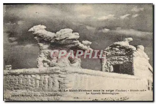 Cartes postales Le Mont Ventoux sous la neige Vaucluse Les Appareils Meteorologiques