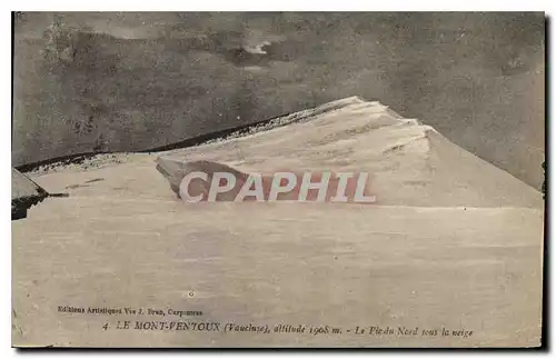 Cartes postales Le Mont Ventoux Vaucluse Le Pic du Nord sous la neige
