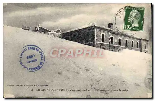Cartes postales Le Mont Ventoux Vaucluse L'Observatoire sous la Neige