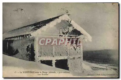 Cartes postales Le Ventoux sous la neige Les Ecuries