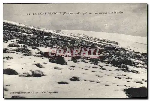 Cartes postales Le Mont Ventoux Vaucluse Le sommet sous la neige