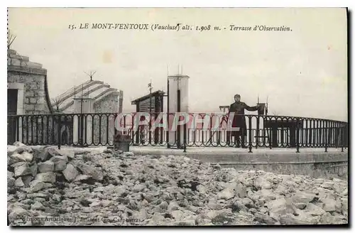 Cartes postales Le Mont Ventoux Vaucluse Terrasse d'Observation
