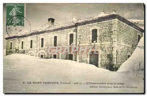 Cartes postales Le Mont Ventoux Vaucluse L'Observatoire sous la neige