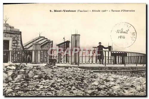 Cartes postales Mont Ventoux Vaucluse Terrasse d'Observation