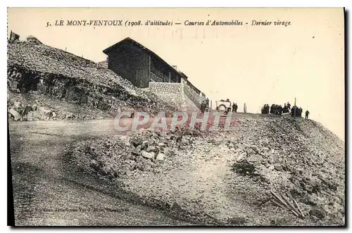 Ansichtskarte AK Le Mont Ventoux Courses d'Automobiles Dernier virage