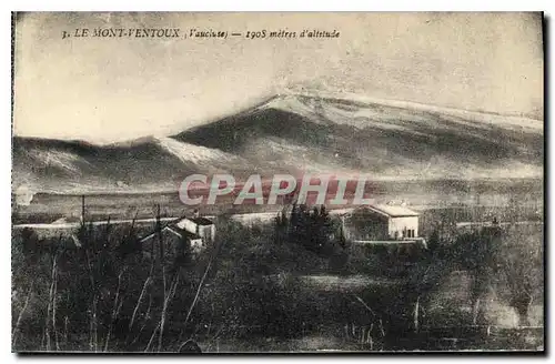 Ansichtskarte AK Le Mont Ventoux (Vaucluse) 1908 m d'alt