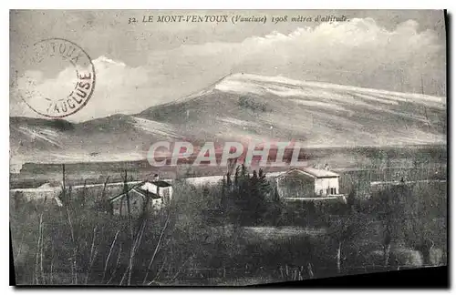 Ansichtskarte AK Le Mont Ventoux (Vaucluse) alt 1908 m