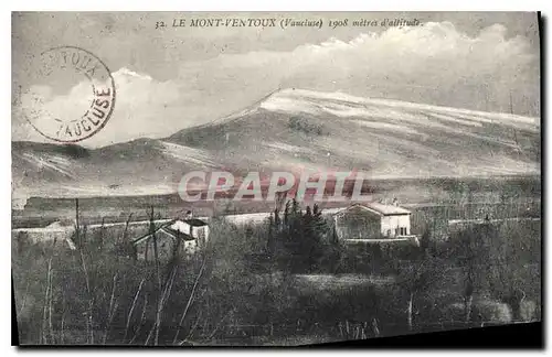 Cartes postales Le Mont Ventoux (Vaucluse) alt 1908 m