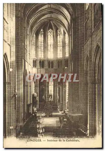 Cartes postales Limoges Interieur de la Cathedrale