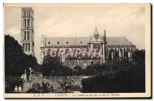Cartes postales Limoges La Cathedrale vue du Jardin de l'Eveche