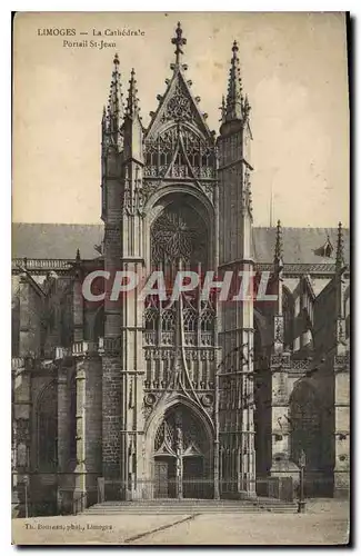 Ansichtskarte AK Limoges La Cathedrale Portail St Jean