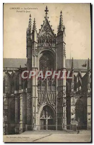 Cartes postales Limoges La Cathedrale Portail St Jean