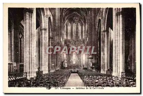 Ansichtskarte AK Limoges Interieur de La Cathedrale