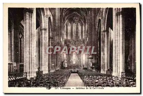 Cartes postales Limoges Interieur de La Cathedrale