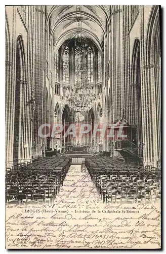 Ansichtskarte AK Limoges (Haute Vienne) Interieur de la Cathedrale St Etienne