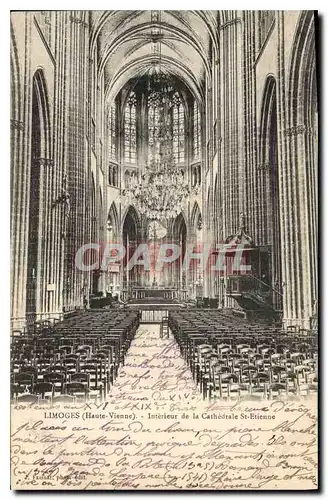 Cartes postales Limoges (Haute Vienne) Interieur de la Cathedrale St Etienne