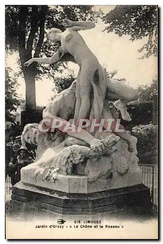 Cartes postales Limoges Jardin d'Orsay Le Chene et le Roseau