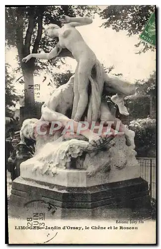 Cartes postales Limoges Jardin d'Orsay le Chene et le Roseau