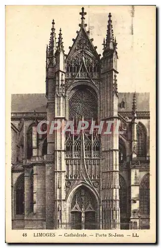 Cartes postales Limoges Cathedrale Porte St Jean