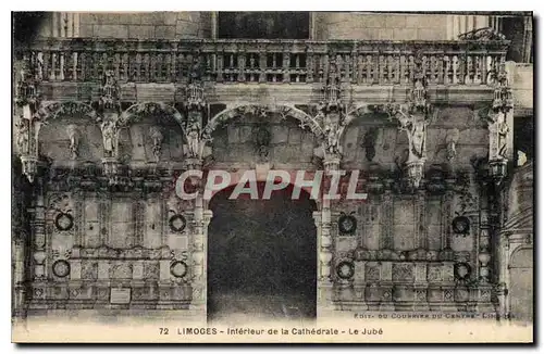Cartes postales Limoges Interieur de la Cathedrale Le Jube