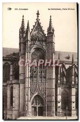 Ansichtskarte AK Limoges La Cathedrale Porte St Jean