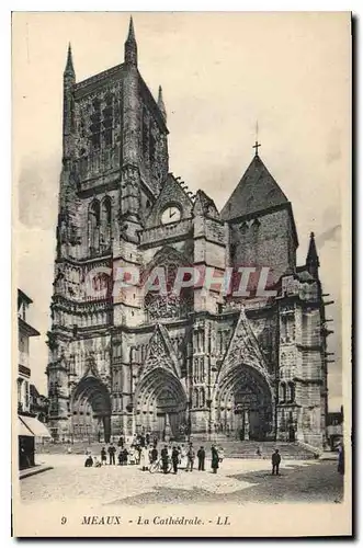 Cartes postales  Meaux La Cathedrale