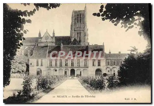 Ansichtskarte AK Meaux Jardins de l'Eveche