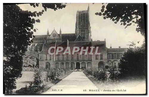 Cartes postales Meaux Jardin de l'Eveche