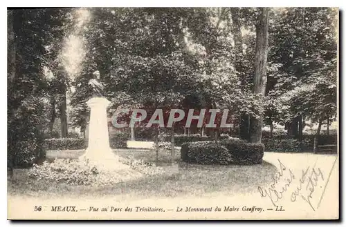 Ansichtskarte AK Meaux Vue au Parc des Trinitaires Le Monument du Maire Geoffroy