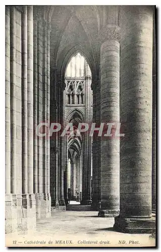 Cartes postales Meaux Cathedrale Colateral droit