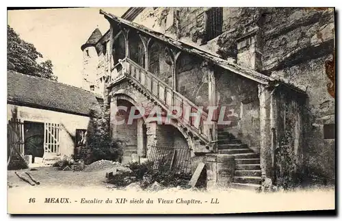 Cartes postales Meaux Escalier du XIIe s du Vieux Chapitre