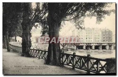 Ansichtskarte AK Meaux Promenade des Trinitaire et le Moulins de l'Echelle