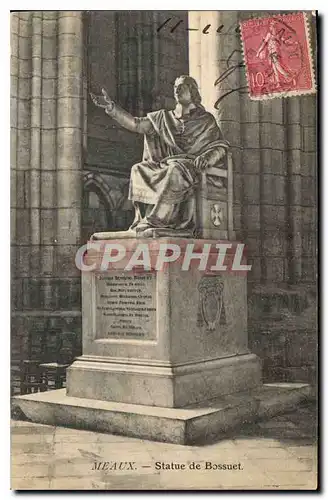 Cartes postales Meaux Statue de Bossuet