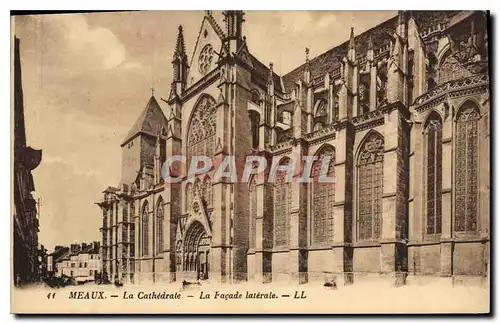 Ansichtskarte AK Meaux La Cahtedrale La Facade laterale