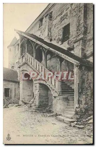 Cartes postales Meaux Ruines du Chapitre (XIIIe siecle)