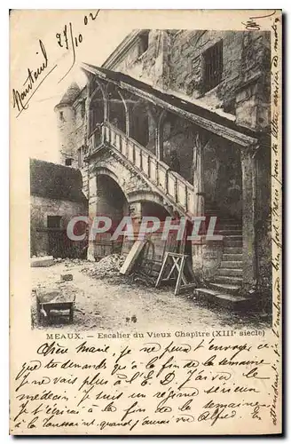 Cartes postales Meaux Escalier du Vieux Chapitre (XIIIe siecle)