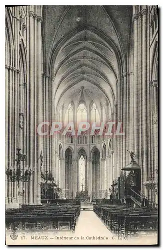 Ansichtskarte AK Meaux Interieur de la Cathedrale