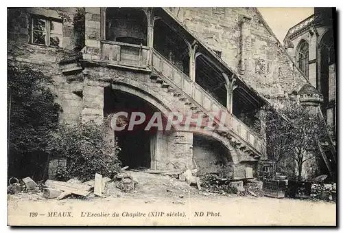 Ansichtskarte AK Meaux L'Escalier du Chapitre (XIIIe s)