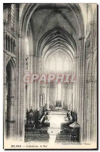 Cartes postales Meaux Cathedrale la Nef