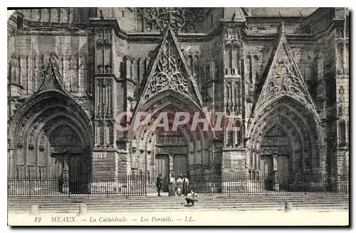 Cartes postales Meaux La Cathedrale Les Portails