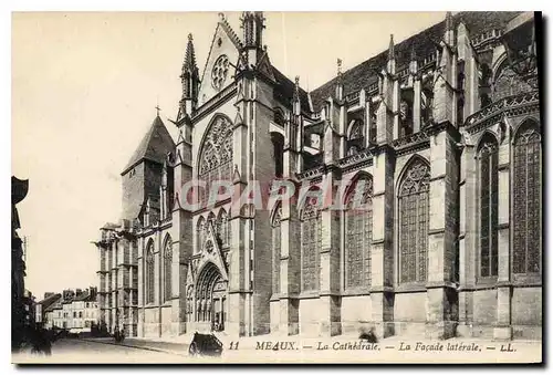 Cartes postales Meaux La Cathedrale La Facade laterale